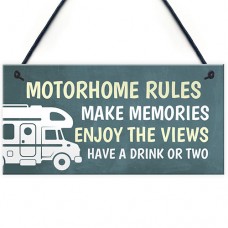 FP - 200X100 - Motorhome Rules Enjoy The Views