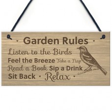 FP - 200X100 - Garden Rules Wooden Finch