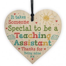 WOODEN HEART - 100mm - My Special Teaching Assistant