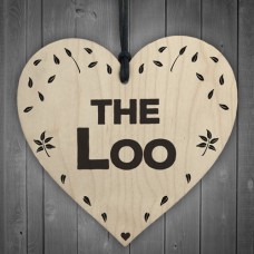 WOODEN HEART - 100mm - The Loo