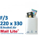 Mail Lite 220 x 330 wht bubble lined F3 - Box of 50