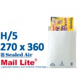 Mail Lite 270 x 360 wht bubbled lined H5 - Box of 50