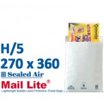Mail Lite 270 x 360 wht bubbled lined H5 - Box of 50