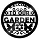 Cut Black Acrylic 23 - Welcome To Our Garden Cut Out
