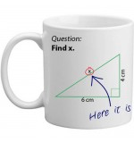 MUG - Find X - Maths Joke Gift Mug