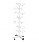 7 Tier Spinner with 70 Hooks - White
