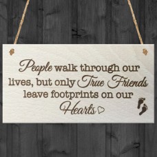 WOODEN PLAQUE - 200x100 - Footprints On Our Hearts