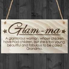 WOODEN PLAQUE - 200x100 - Glam-ma