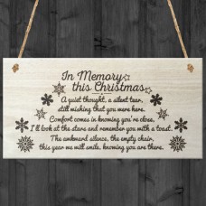 WOODEN PLAQUE - 200x100 - In Memory This Christmas