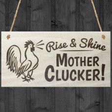 WOODEN PLAQUE - 200x100 - Rise and Shine