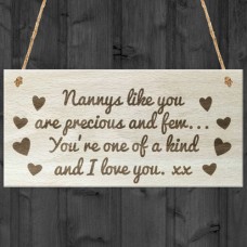 WOODEN PLAQUE - 200x100 - Nannys Like You