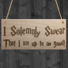 WOODEN PLAQUE - 200x100 - Solemnly Swear