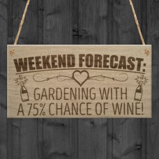 WOODEN PLAQUE - 200x100 - Forecast Gardening Wine