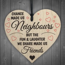 WOODEN HEART - 100mm - Neighbours Fun and Laughter