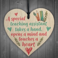 WOODEN HEART - 100mm - A Special Teaching Assistant