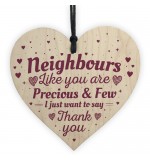 WOODEN HEART - 100mm - Neighbour Precious and Few